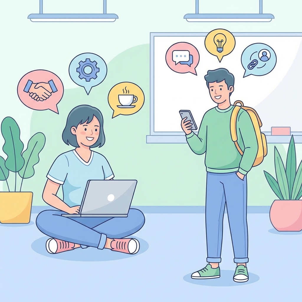 Students collaborating